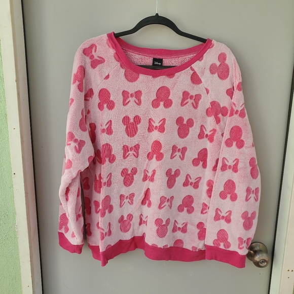 Disney Women's 2 piece fleece jogger pajama lounge set pink - Picture 2 of 11